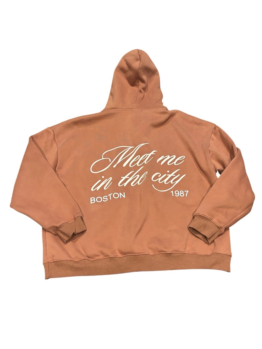 Meet Me In The City Hoodie “Gingerbread” Brown Oversized Pullover Sweatshirt